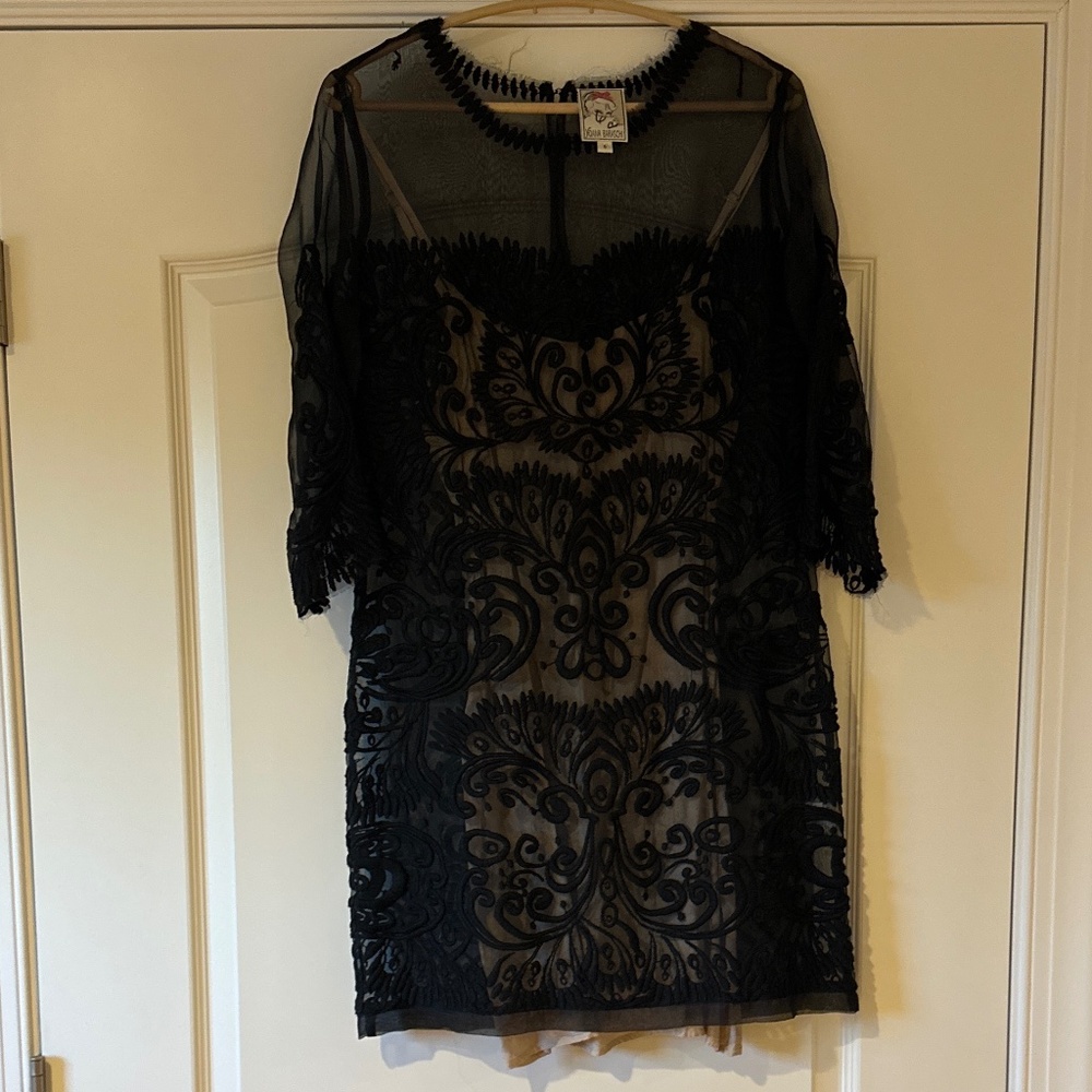 Yoana Baraschi Black Lace Dress